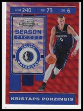 2019-20 Panini Contenders Optic Red Wave #28 Kristaps Porzingis