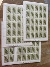 British Commonwealth British Honduras 750 stamps mnh 30 whole sheets 1/2c