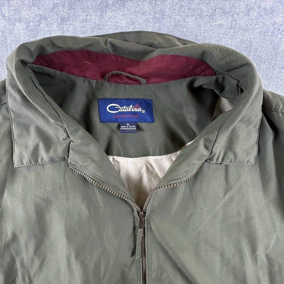Catalina Outerwear Chaqueta Ligera Para Hombre XL Verde Cremallera Completa Informal Foto 4 de 4