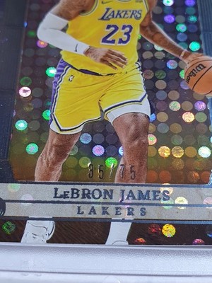 2023 Panini Crown Royale LeBron James #13 BLUE /75 Holo Pillars of