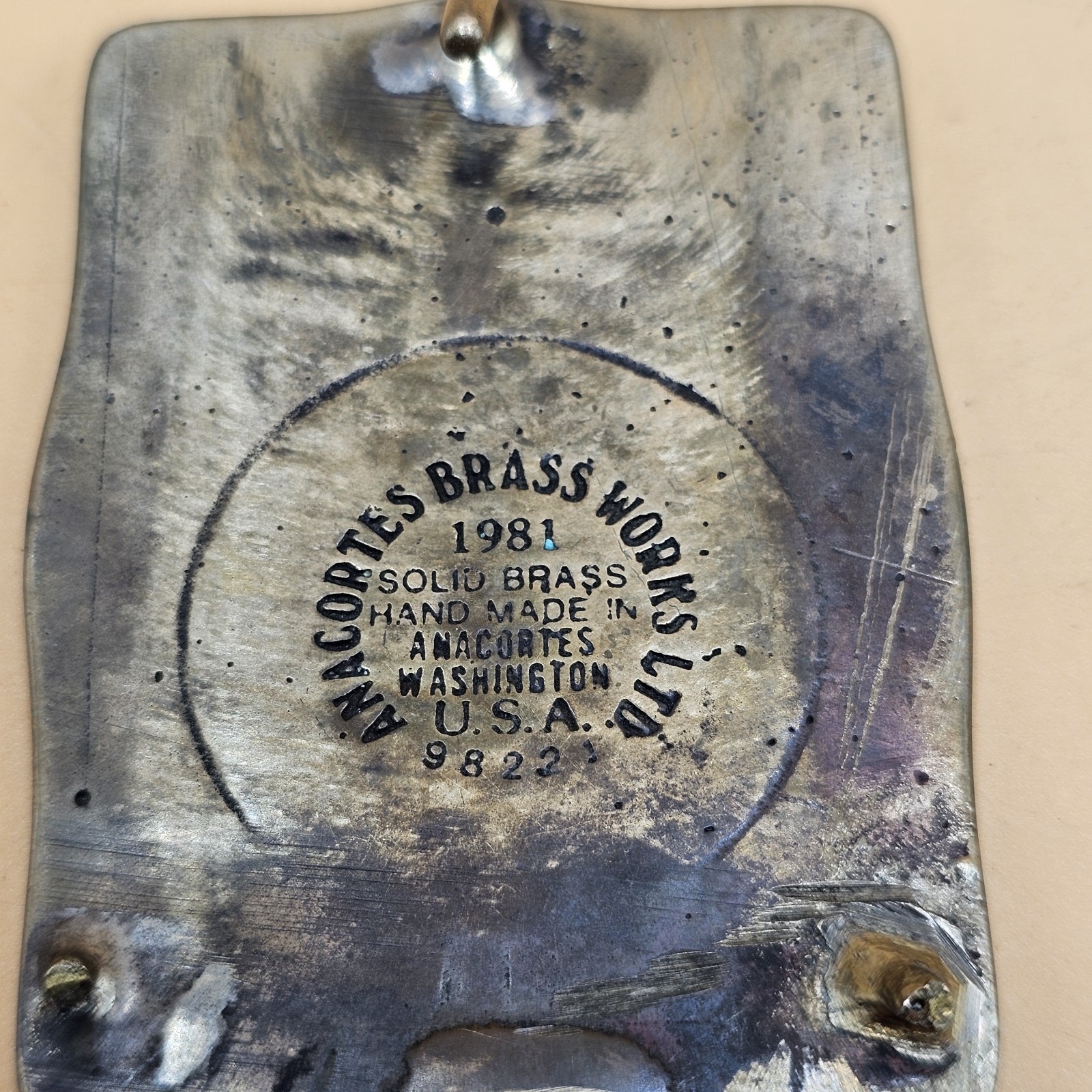 Vintage Solid Brass Operating Engineers 302 Seatt… - image 5