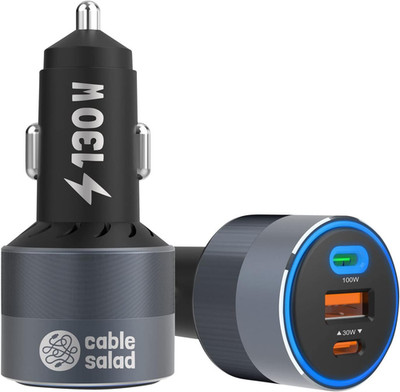 130W 3 Ports USB C + USB a Kfz Auto Schnellladegerät 100W PD PPS 45W QC5 30W Zig