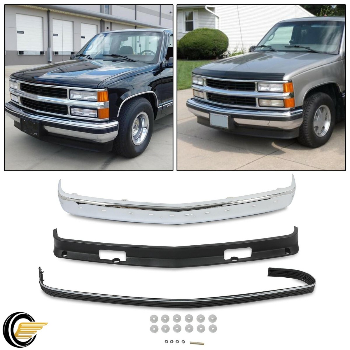 ま*塾様 c1500 純正メッキバンパー Front Bumper Kit Chrome For Chevrolet C1500 K1500 1988-1998 | eBay
