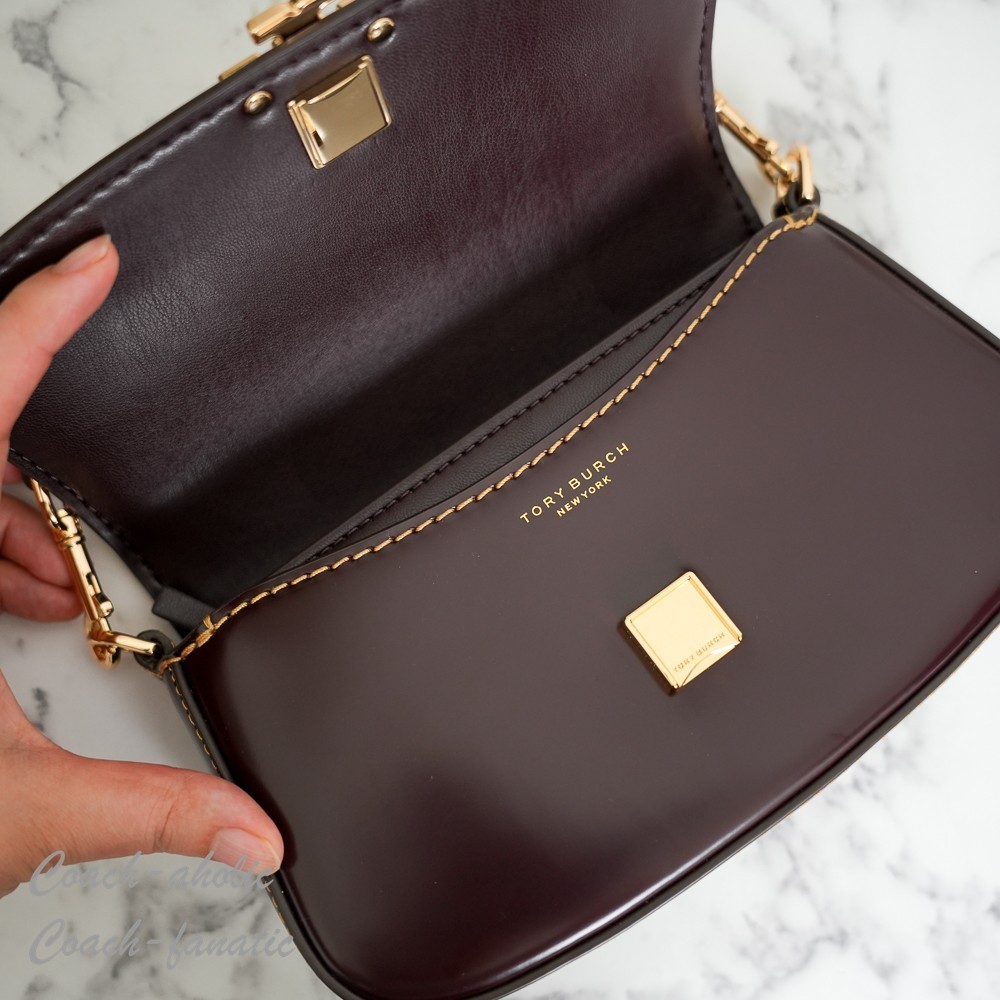 Tory Burch Britten Smooth Leather Convertible Crossbody