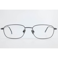 Van Heusen Albert GUN 140 Rectangular Gunmetal Metal Eyeglasses Frames 54-19