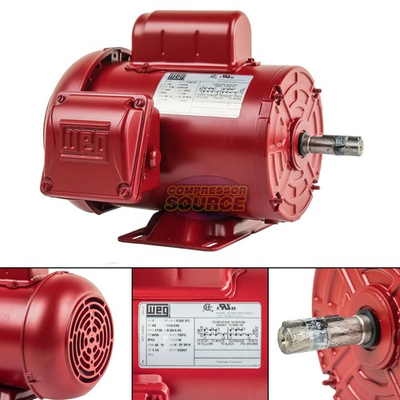 #ad 1 2 HP Electric Motor W56 Frame 1730 RPM Single Phase Farm Duty Air Compressor $274.12