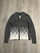J.Ferrar Men  s Button Up Cardigan