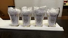 Vintage Coca-Cola Multilingual Olympic Glasses Set of 4 Gold Logo 1976 Coke
