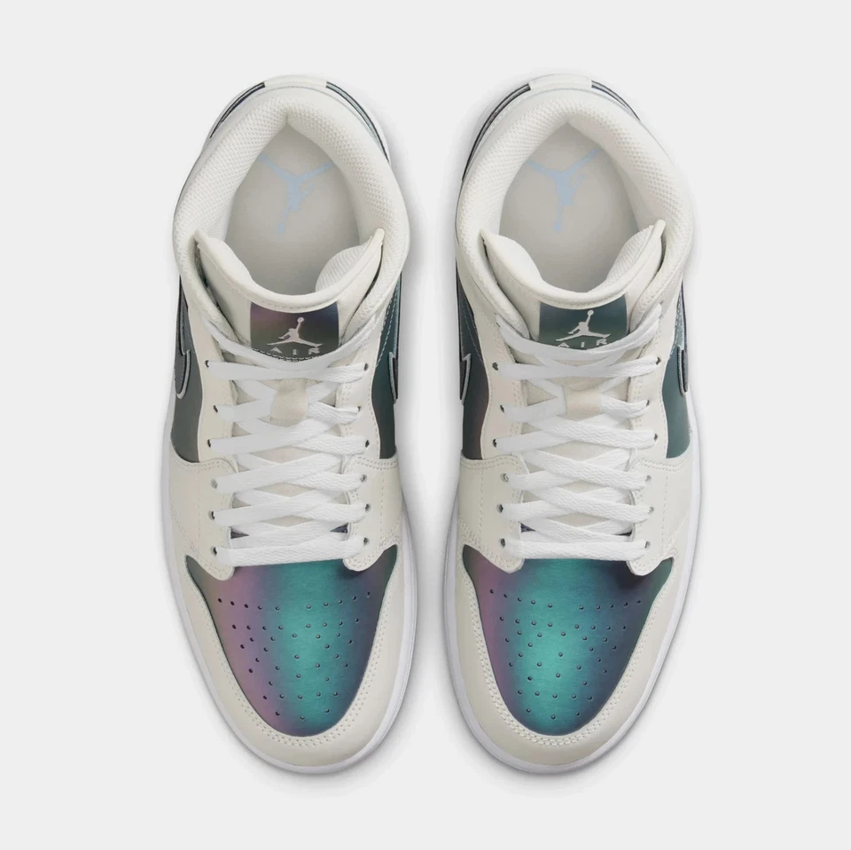 Nike Air Jordan 1 Mid SE Zapatos "Iridiscentes" Phantom IH4107-030 Para hombres Tallas NUEVO Foto 4 de 4