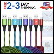 USB C Cable 10 ft, 4-Pack USB A to USB C Cable Fast Charging Type C Charger C...