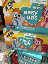 Pampers Easy Ups Girls' Disposable Training Underwear - 4T - 5T, 104 Count