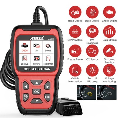 ANCEL AS500 OBD2 Car Diagnostic Check Engine Tool Auto Scanner Code Reader