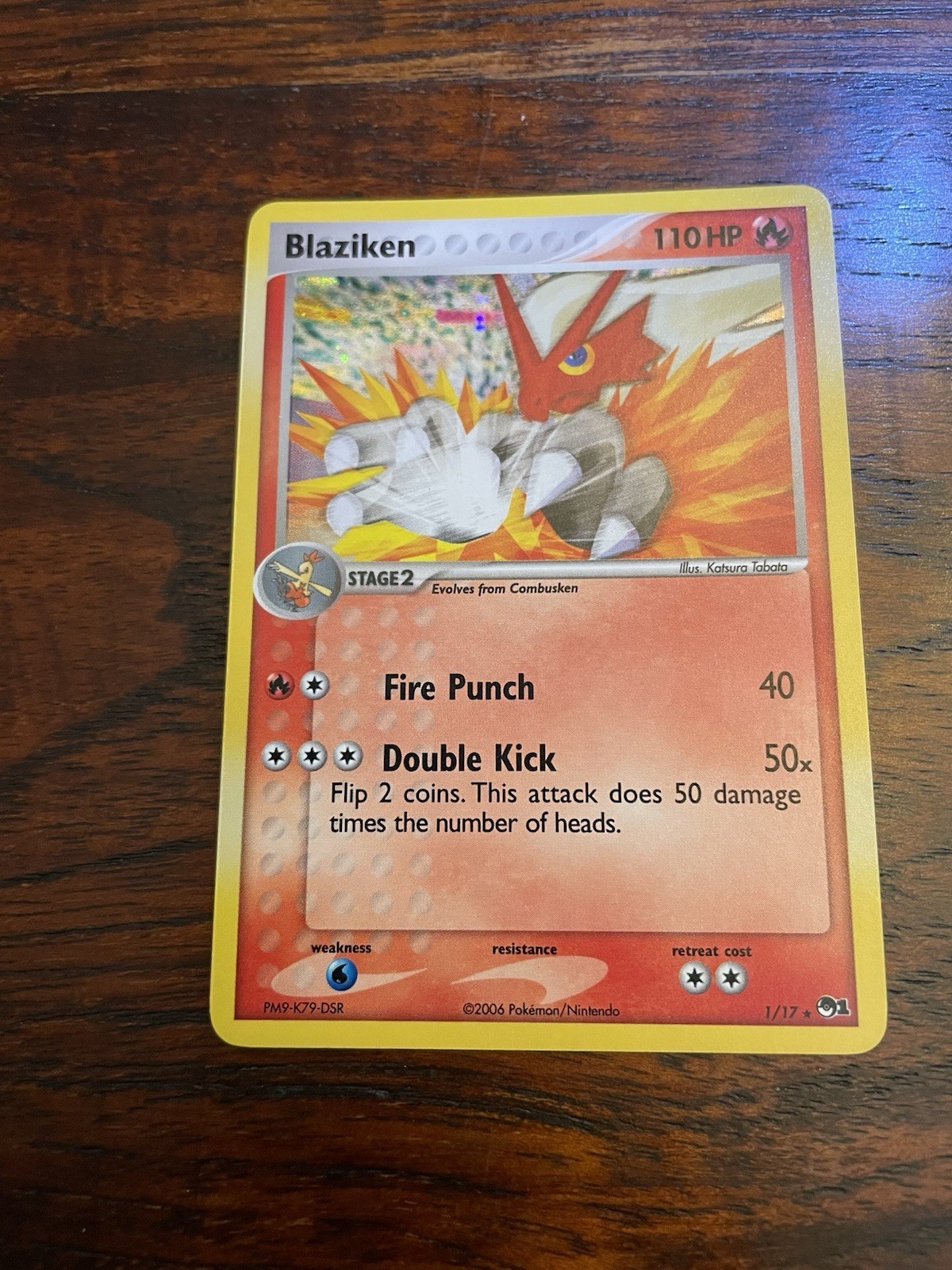 Blaziken 1/17 Holo Rare Pokemon — Pop Series 1 (2006) — Near Mint