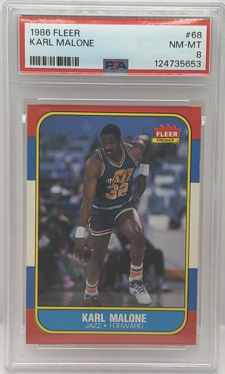 Fleer Karl Malone Basketball 1986-87 Season Sports Trading Cards