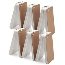 3x5 Blank Index Cards Study Flash Cards with Rings, 300PCS Rounded Hole White