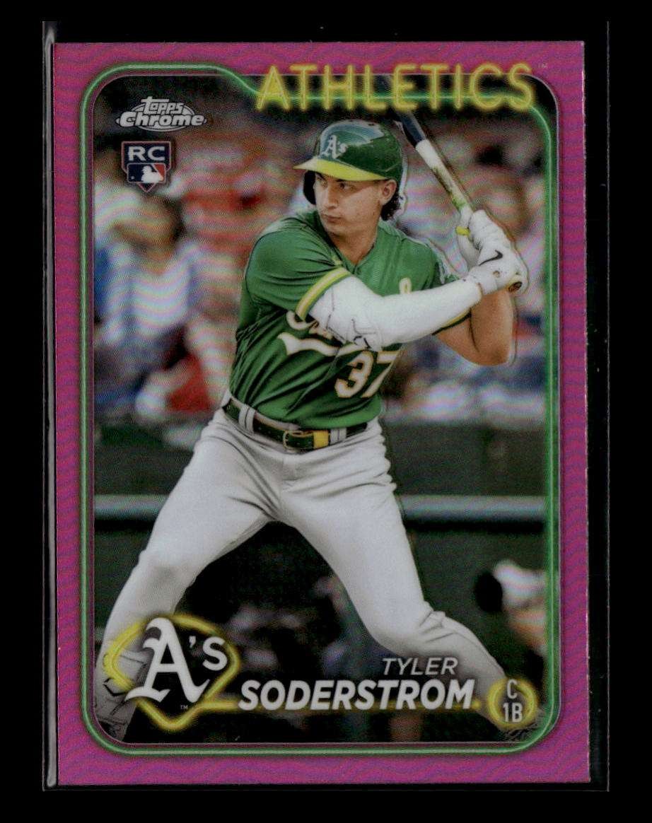 Tyler Soderstrom 2024 Topps Chrome Pink Refractor #298