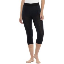 ARTILECT Goldhill 125 Zoned 3/4 Base Layer Leggings Merino Wool Black Multi Sz