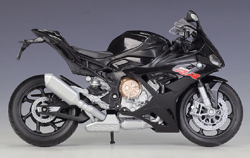 Welly 1:12 2021 BMW S1000RR Diecast Motorcycle Bike Model Toy New In Box Black - Image 2 of 3