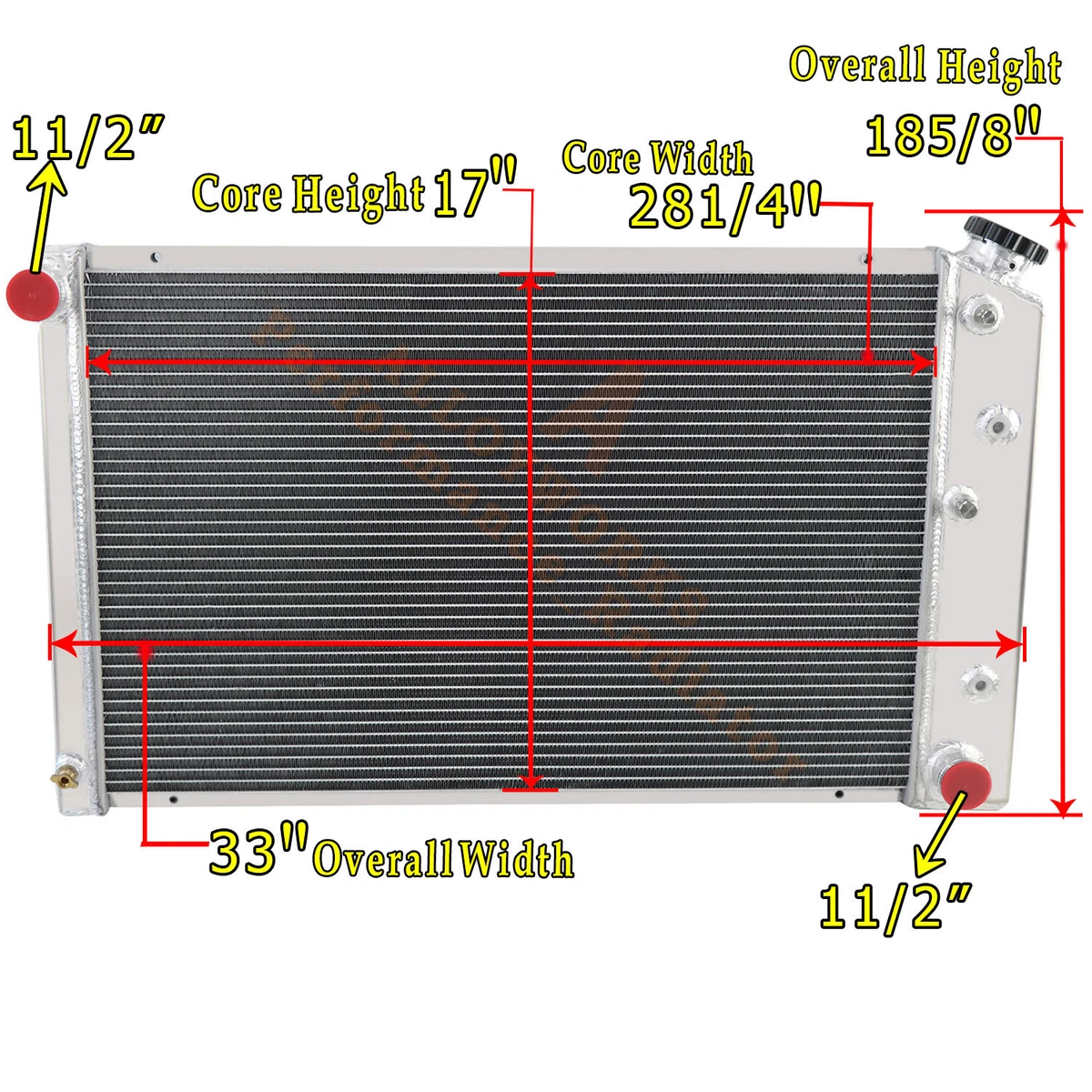 161 3 Row Radiator For 1973 1986 1984 Chevy C10 C20 C30 K10 K20