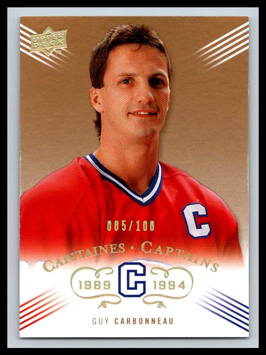 2008-09 UD Montreal Canadiens Centennial Parallel #222 Guy Carbonneau /100 14306