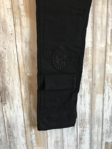 Pantalones cargo Shampoodle Suecia negros con bolsillo M medianos RAROS - Imagen 2 de 6