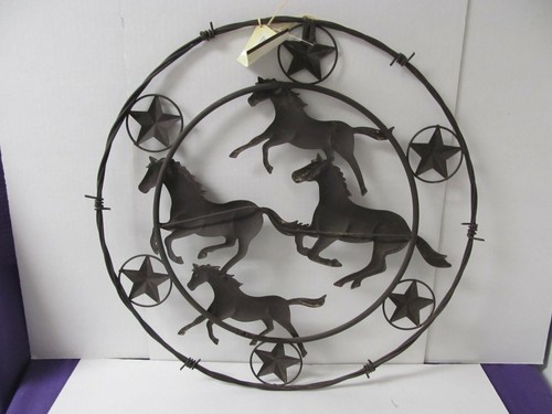 Decoración de pared de alambre de púas para caballos occidentales con estrellas - Imagen 2 de 2