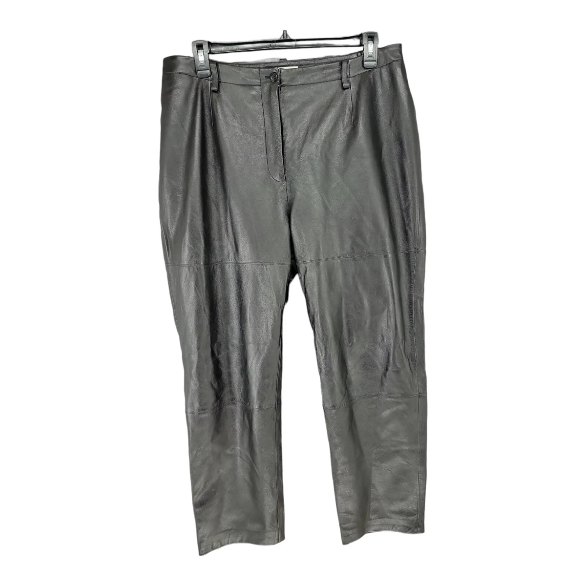 Size 18 leather pants sale