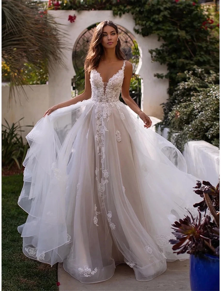 a line wedding dress