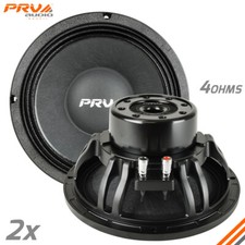 2x Prv 10w1000-ndy-4 10" Pro Audio Neodymium Mid Woofer Speakers 4 Ohms 1000w