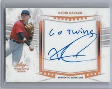 2019 Leaf Trinity KEONI CAVACO Inscription Bronze Foil Auto RC Go Twins 