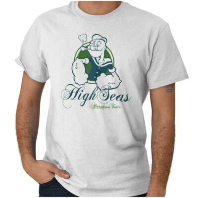 T-shirt Popeye 'High Seas' - Coton 100% - Officiellement Licencié - Neuf Avec étiquettes