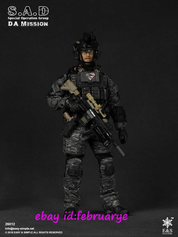 Easy Simple 1 6 26012 S.A.D Special Operation Group DA Mission Action Figures
