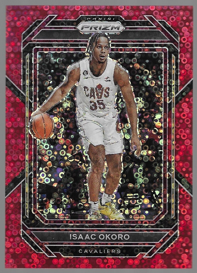 2022-23 Panini Prizm Isaac Okoro #78 Fast Break Red Prizm /100