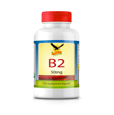Get UP  Vitamin B2 (Riboflavin) 50mg, 120 vegetarische Kapseln