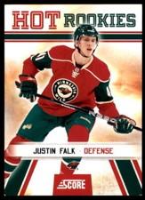 2010 Score  #521 Justin Falk - Minnesota Wild  Rookie