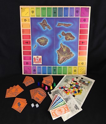 Hawaiian Scene 1978 Board Game Island Properties Groovy Games Complete Vintage