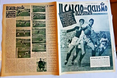 IL SOCCER ILLUSTRATO N.17 1955 JUVE INTER 3 - 2 TRIESTINA TURIN 2 - 1 R726 