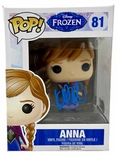 Kristen Bell Signed Frozen Funko Pop Anna #81 Disney Autograph Beckett COA