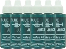 Blue Juice Synthetic Trumpet Valve Oil for Fast Valve Action, 2oz ea, 6pk