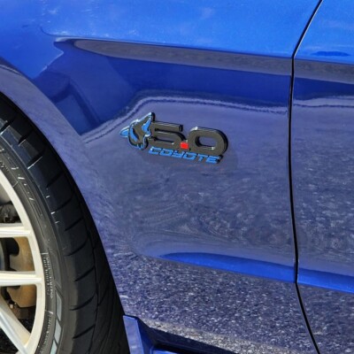 NEW Purple Howling Coyote 5.0 Fender Emblems For 15-24 Mustang F150
