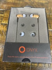 ONYX Elo Noise Canceling In Ear Earphones New Wood