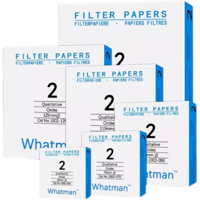 100pieces/box New Whatman No. 2 Quality Filter Paper 8UM 1002-090