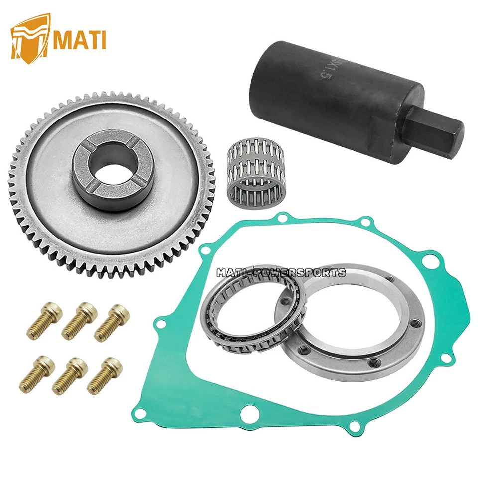Engranaje de embrague de arranque con junta kit de extractor de volante para Yamaha Warrior/Raptor 350 Foto 2 de 4