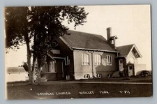 Nicollet Minnesota MN Catholic Church View Real Photo RPPC Postcard c1910