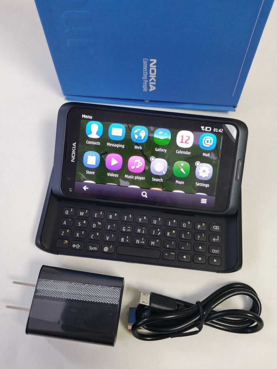 Origina Nokia E7-00 16GB Black Silver Unlocked Smartphone Origina Nokia E7-00 16GB Black Silver Unlocked Smartphone