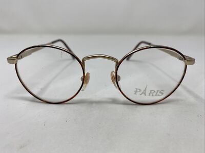Paris PARIS 208 COL.96 45-22-140 Demi Amber Full Rim Metal Eyeglasses Frame 5498