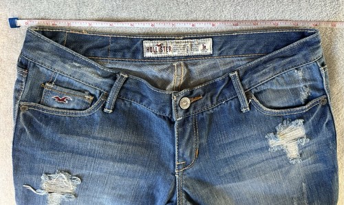 HOLLISTER Women's Size 1R Faded Distressed Denim Jeans Vintage LkNew - Picture 15 of 15