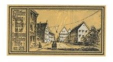 Notgeld - Stuttgart - Stadt Stuttgart - 50 Pf. - 1922 - Bst. "P" - K&ouml;nigstra&szlig;e