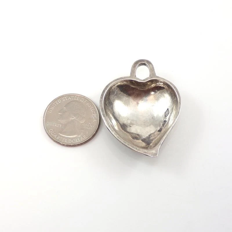 Judith Jack 纯银大号圆顶心形马卡赛吊坠 LJF3 — 第 4/4 张图片