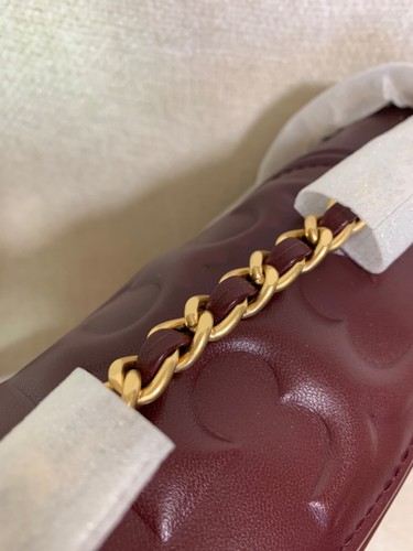 NEW Tory Burch Fleming Wine Red Leather Convertible Shoulder Bag/Crossbody Bag - Picture 15 of 17